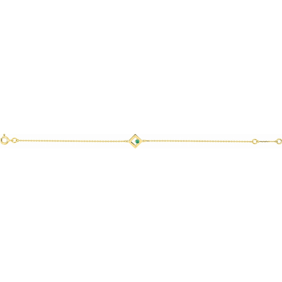 Pulsera  esmeraldas oro amarillo 18kt Lua Blanca 5.0690.M9.0