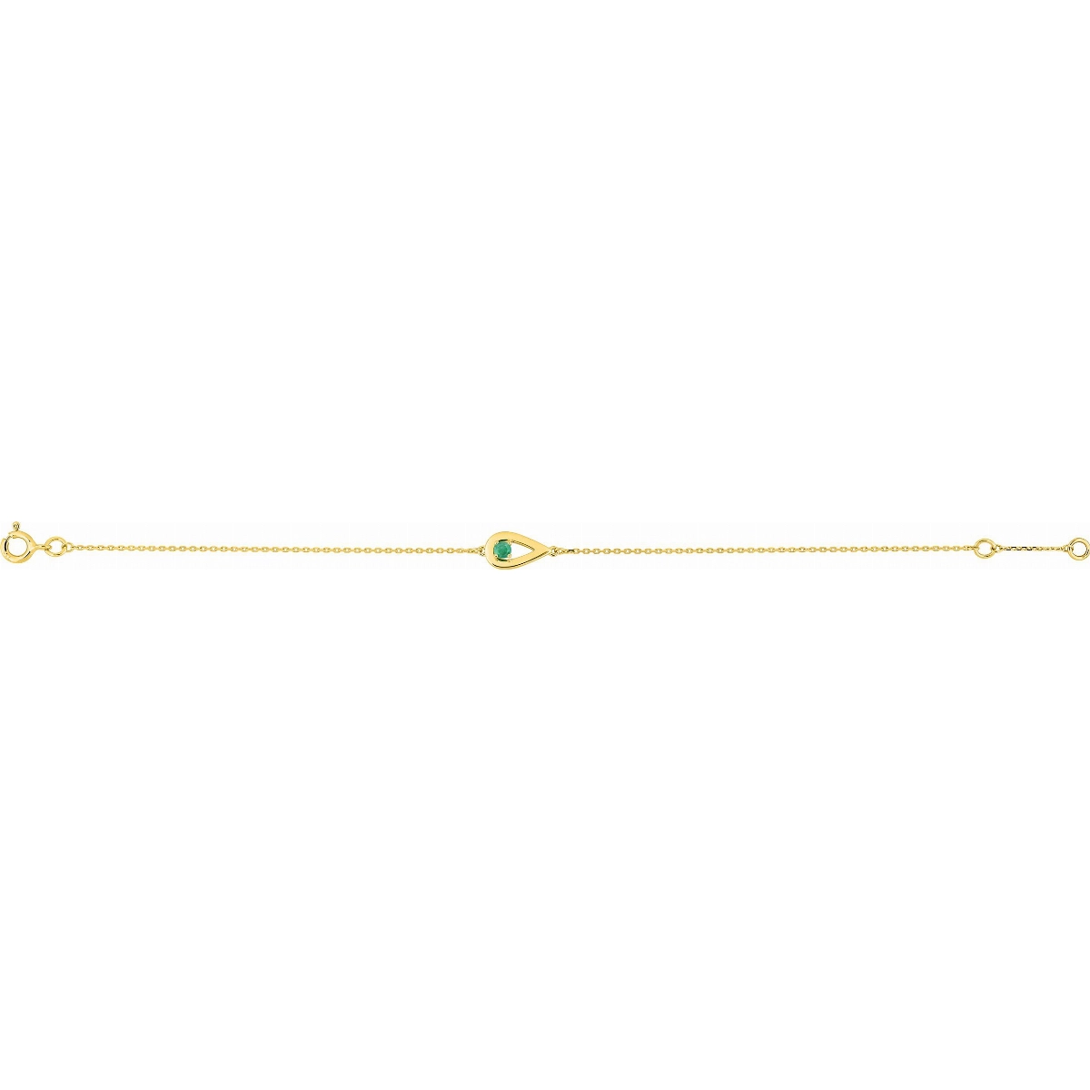 Pulsera  esmeraldas oro amarillo 18kt Lua Blanca 5.0691.M9.0