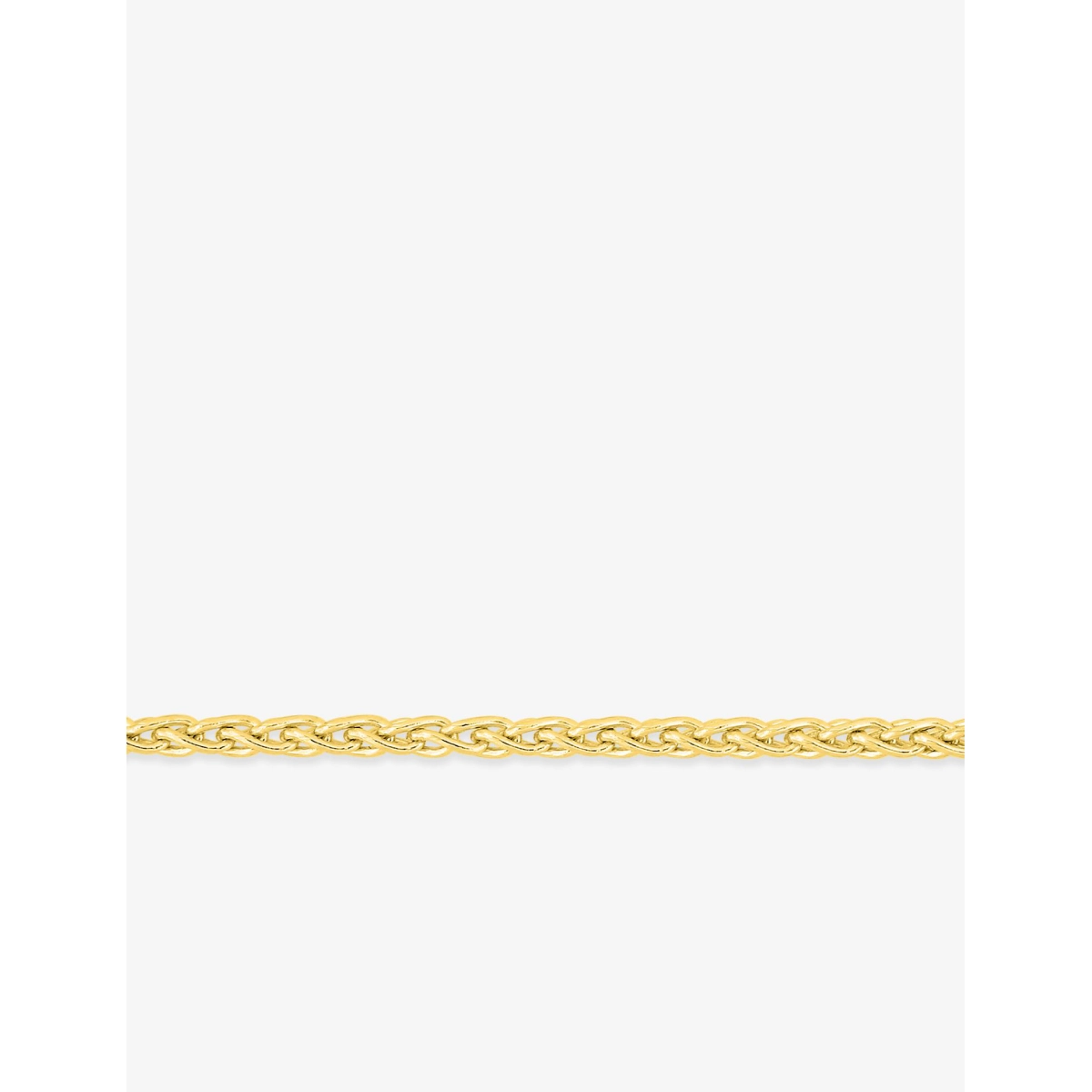 Bracelet 'spiga chain' 18K YG Lua Blanca  .US70 - Size 18