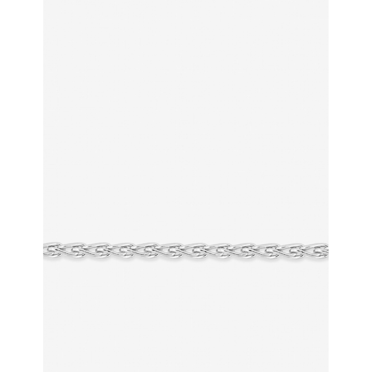 Bracelet 'spiga chain' 18K WG Lua Blanca  .US85M - Size 60