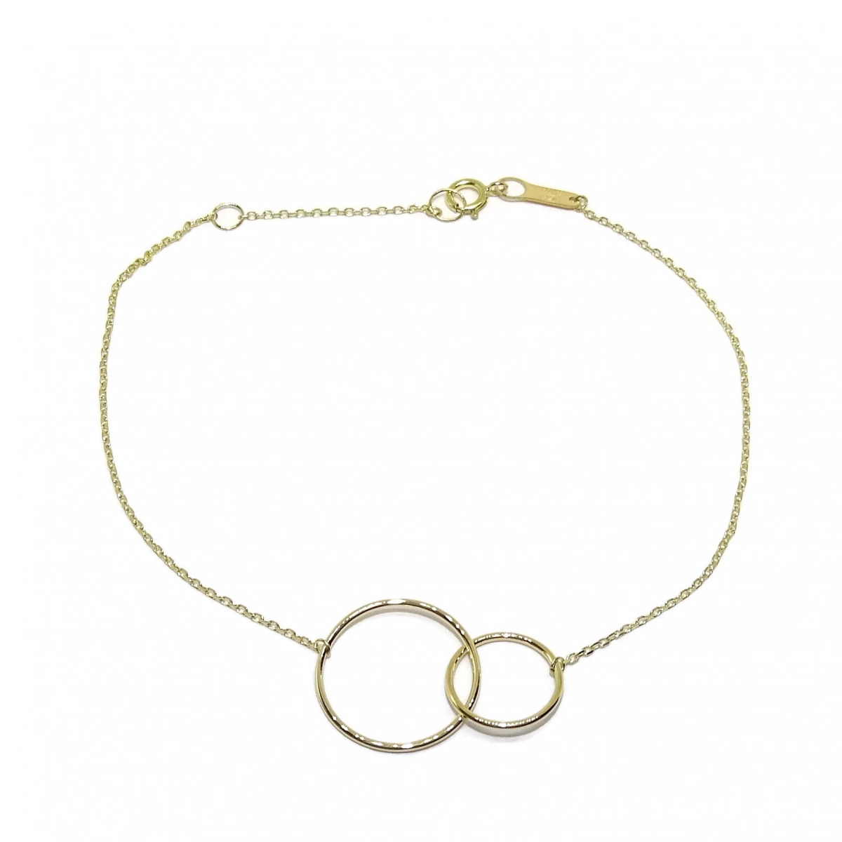 BRACELET OF YELLOW GOLD 18K WITH 2 C�CIRCLES ALWAYS UNITED IN A CL�SICO REINVENTED. NEVER SAY NEVER