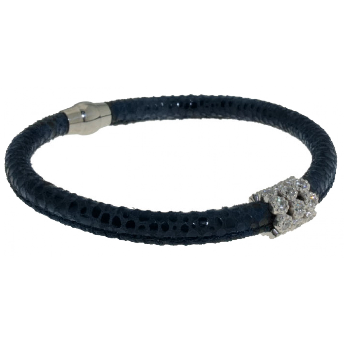 Bracelet blue skin with BRB47-2 stones LUCA LORENZINI