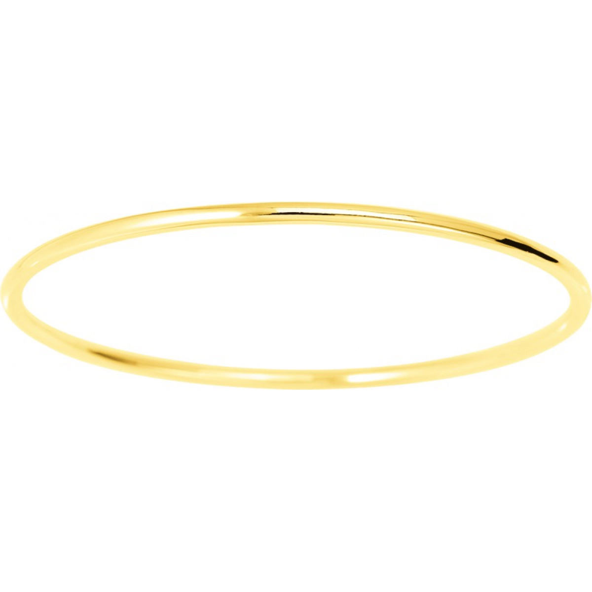 Bangle round wire solid 18K YG - Size: 60  Lua Blanca  358.135.60