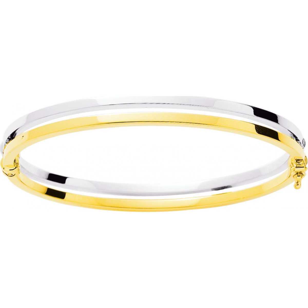 Bangle twisted square wire 18K 2TG Lua Blanca  332.1G.0