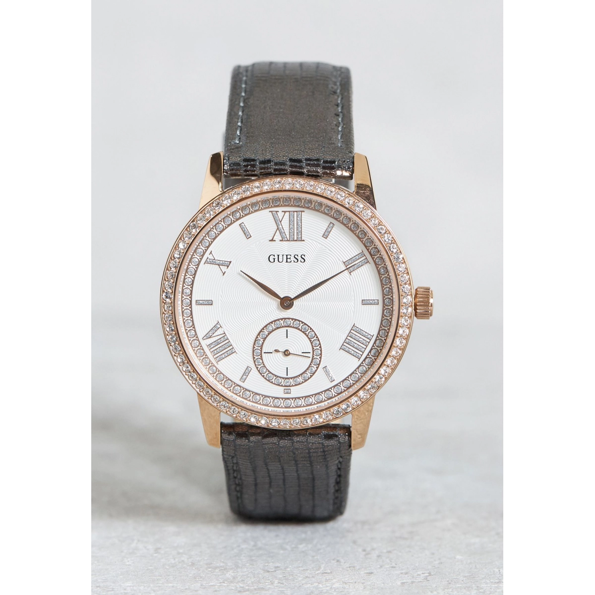 GUESS WATCH WOMAN LEATHER PLATED ROSE W0642L3