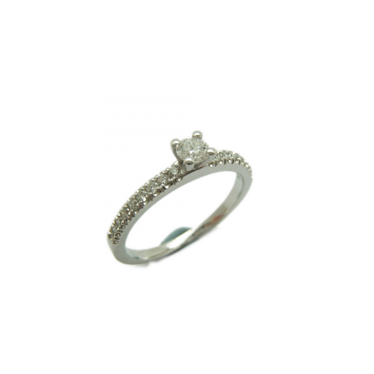 RING SOLITAIRE WHITE GOLD WITH DIAMOND A-407 B-79