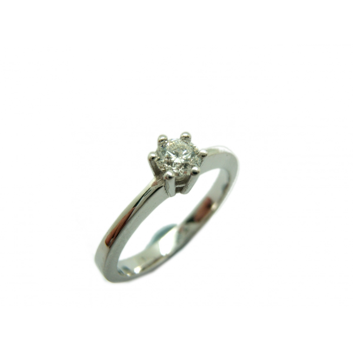RING SOLITAIRE WHITE GOLD WITH DIAMOND A-405 B-79