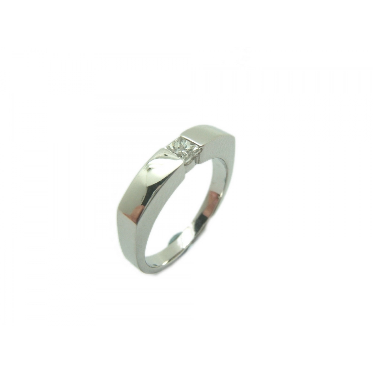 RING SOLITAIRE WHITE GOLD WITH DIAMOND A-156 B-79