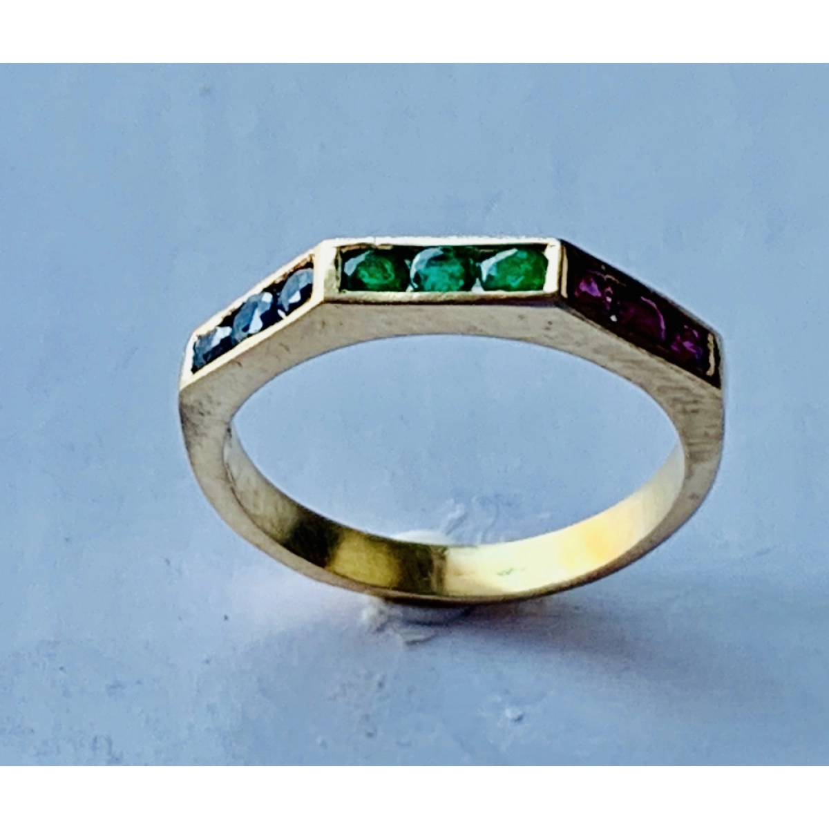 RING THREE COLOURS AND 18K GOLD
