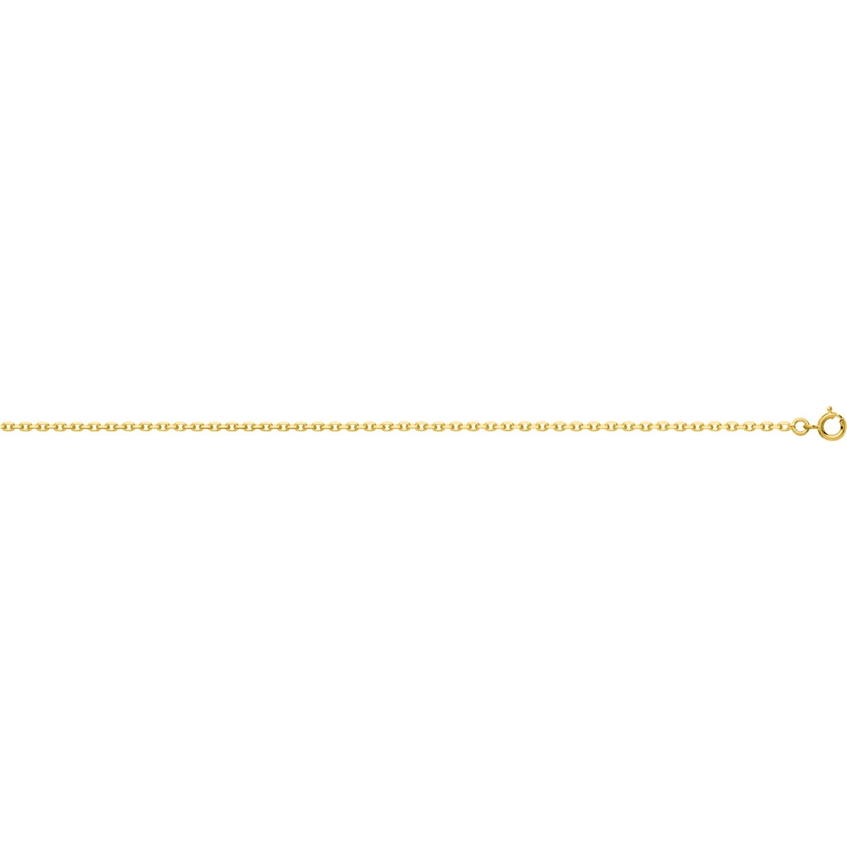 Ankle link chain gold plated Brass - Size: 60  Lua Blanca  101202C.60
