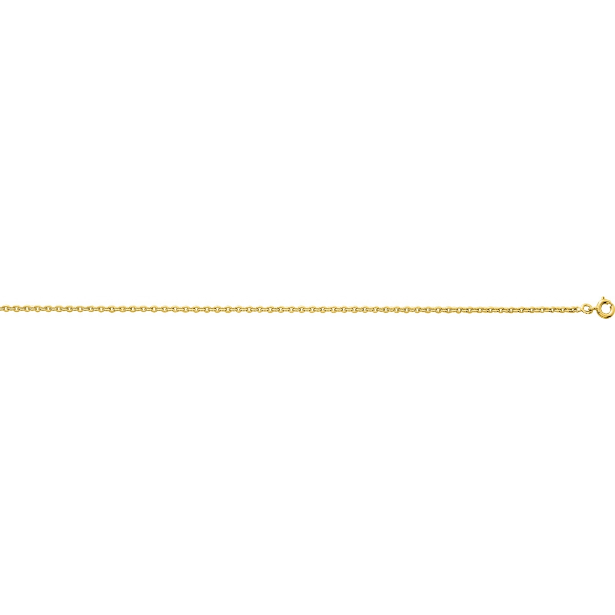Ankle link chain gold plated Brass - Size: 42  Lua Blanca  101653C.42