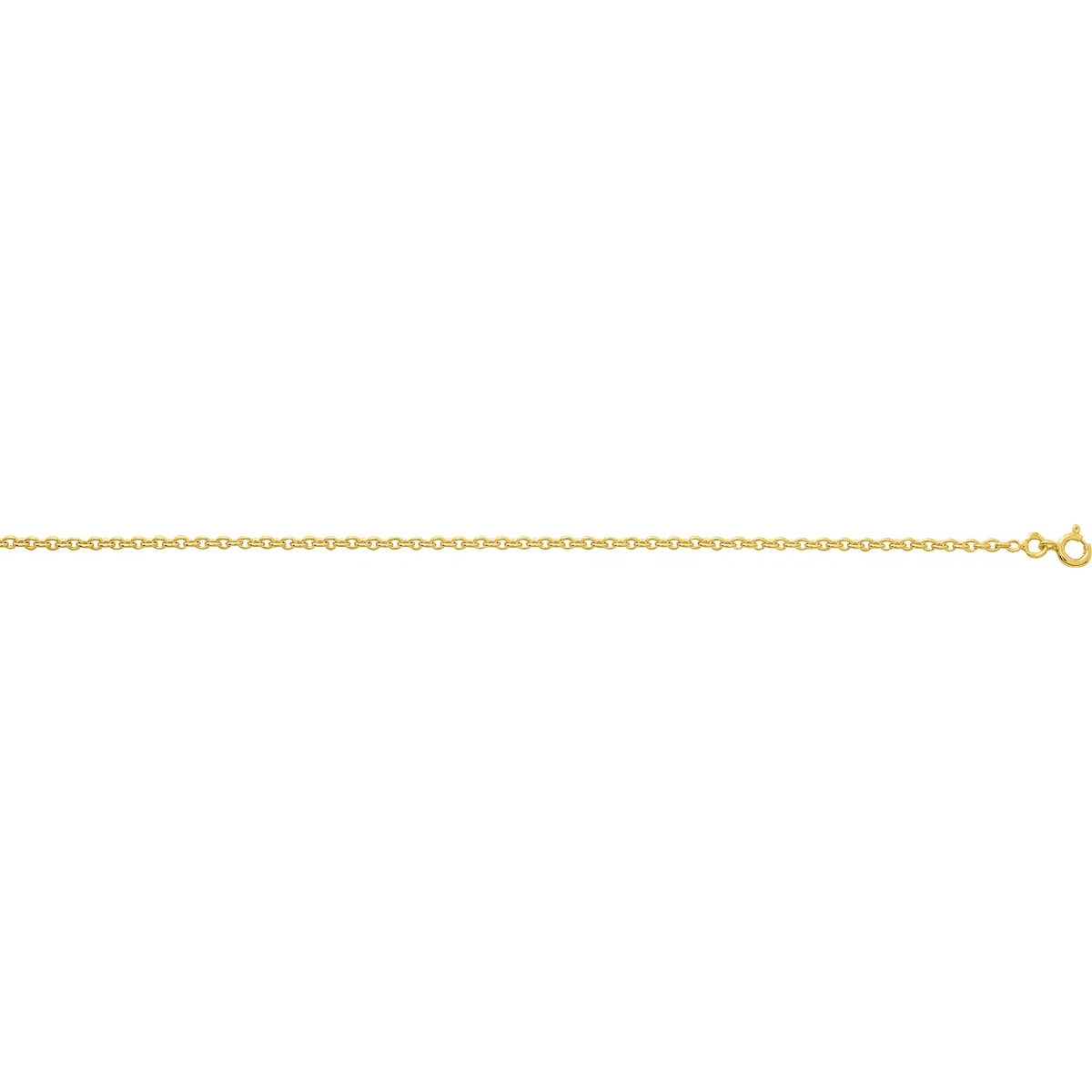 Tornazeleira cadena ligada banhado a ouro 101654C.45 Tamanho espanhol: 45 Lua blanca