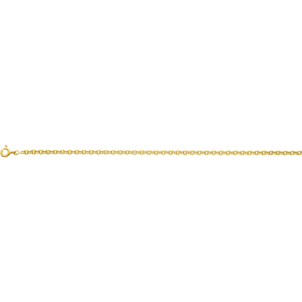 Tornazeleira cadena ligada banhado a ouro 101655C.60 Tamanho espanhol: 60 Lua blanca