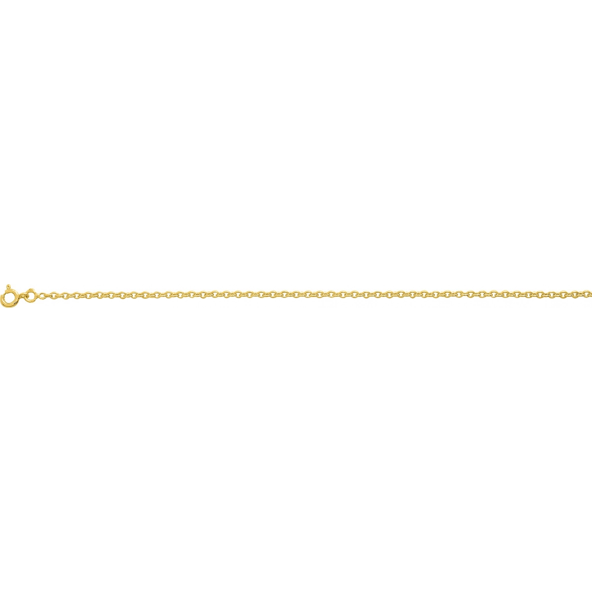 Ankle link chain gold plated Brass Lua Blanca  224000J - Size 80