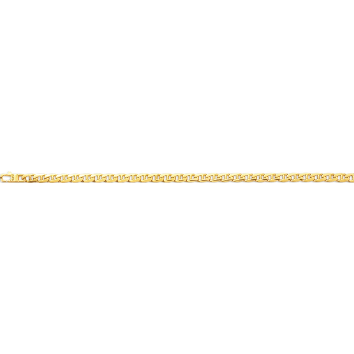 Ankle chain gold plated Brass - Size: 50  Lua Blanca  101185C.50