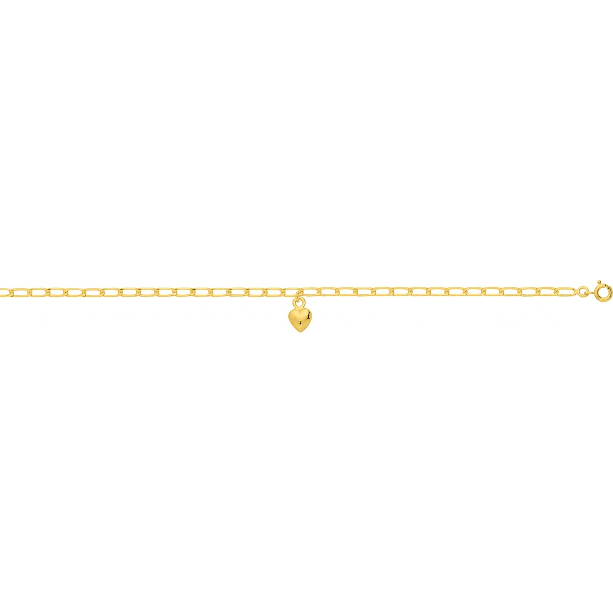 Ankle chain gold plated Brass - Size: 26  Lua Blanca  103138.26