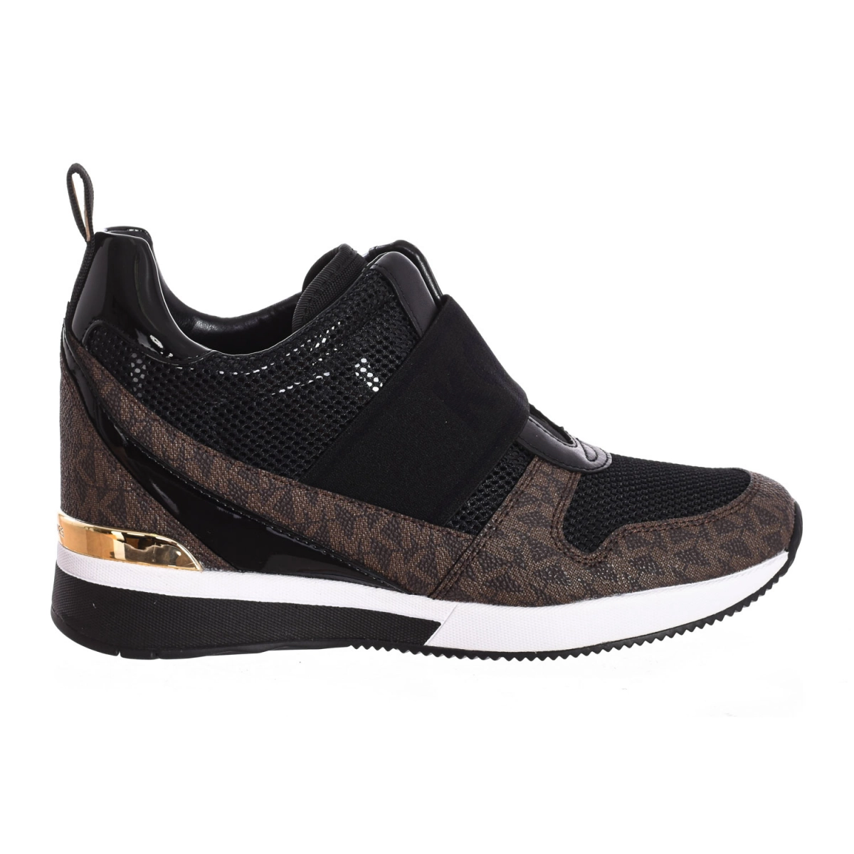 Zapatilla Sneaker Maven sin cordones con cuero Michael Kors F2MVFP2A mujer Talla: 36.5 Color: Negro