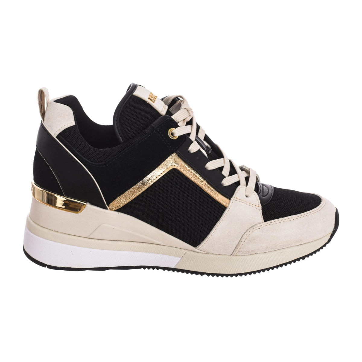 Zapatillas Sneaker con cuña invisible Michael Kors 43R9GEFS1S mujer Talla: 40 Color: Negro 43R9GEFS1S-LT CRM MULTI.40